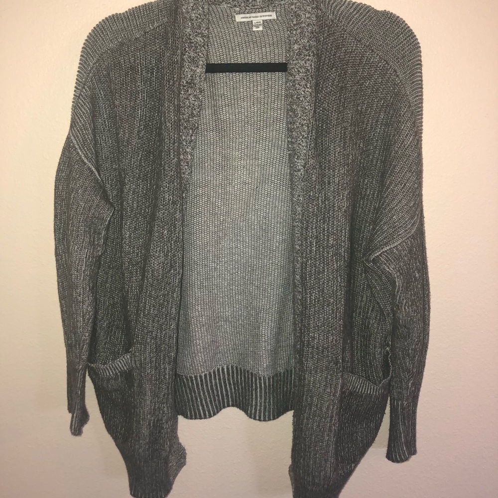 Gray American Eagle Cardigan